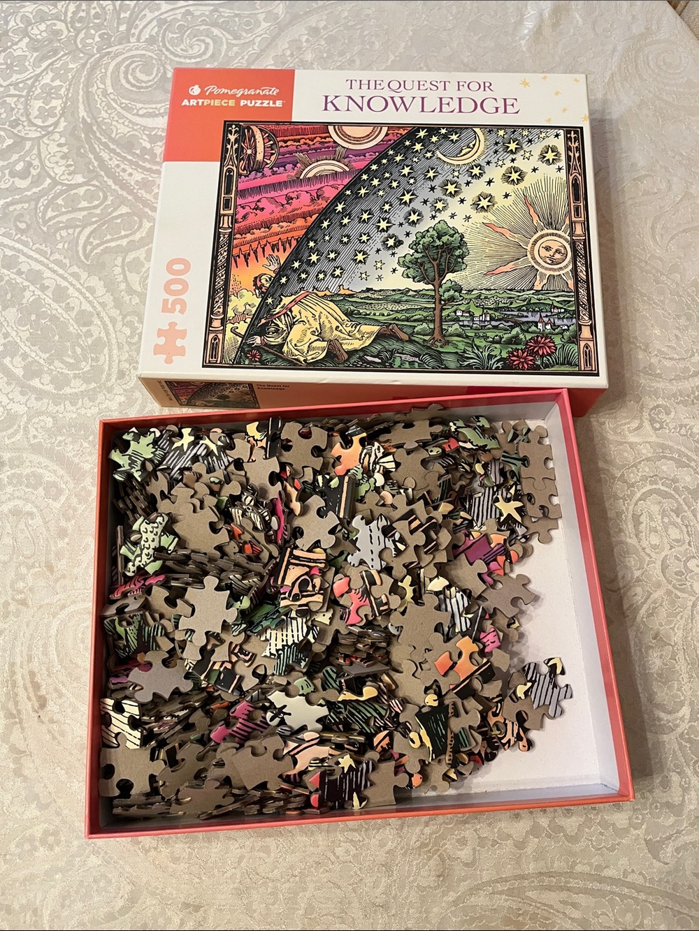 Pomegranate 'The Quest for Knowledge' 500-Piece Jigsaw Puzzle - Multicolor EUC - Picture 3 of 3